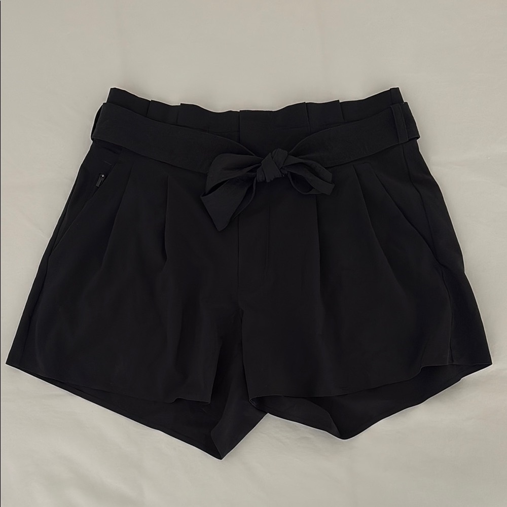 Women's Black Bow-Tie Shorts